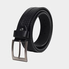 Men's Black Polyurethane Casual Belt, 42 in. Waist, , small image number null