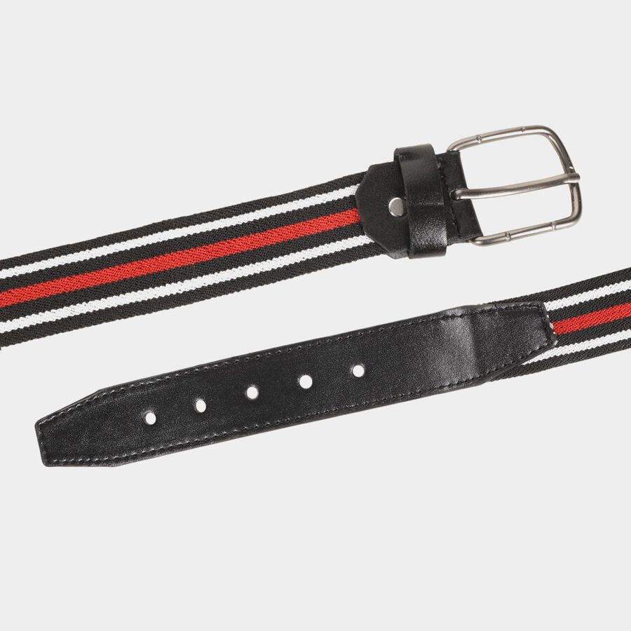 Men's Black Canvas Casual Belt, , large image number null