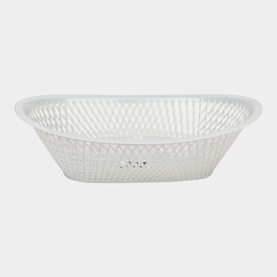 GreyLarge Plastic Basket, , large