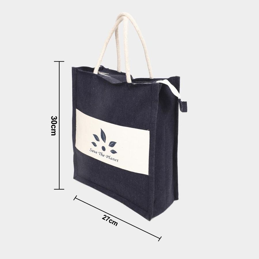 Dark Blue Canvas Lunch Bag, , large image number null