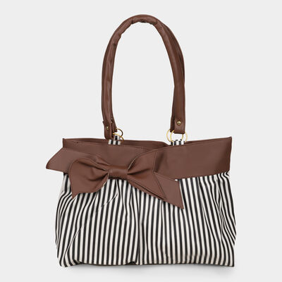 Women's Tan Polyurethane Hand Bag