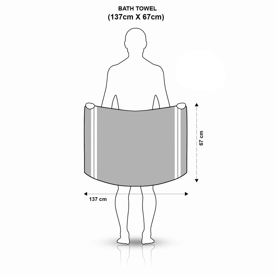 420 GSM Green Cotton Bath Towel, , large image number null