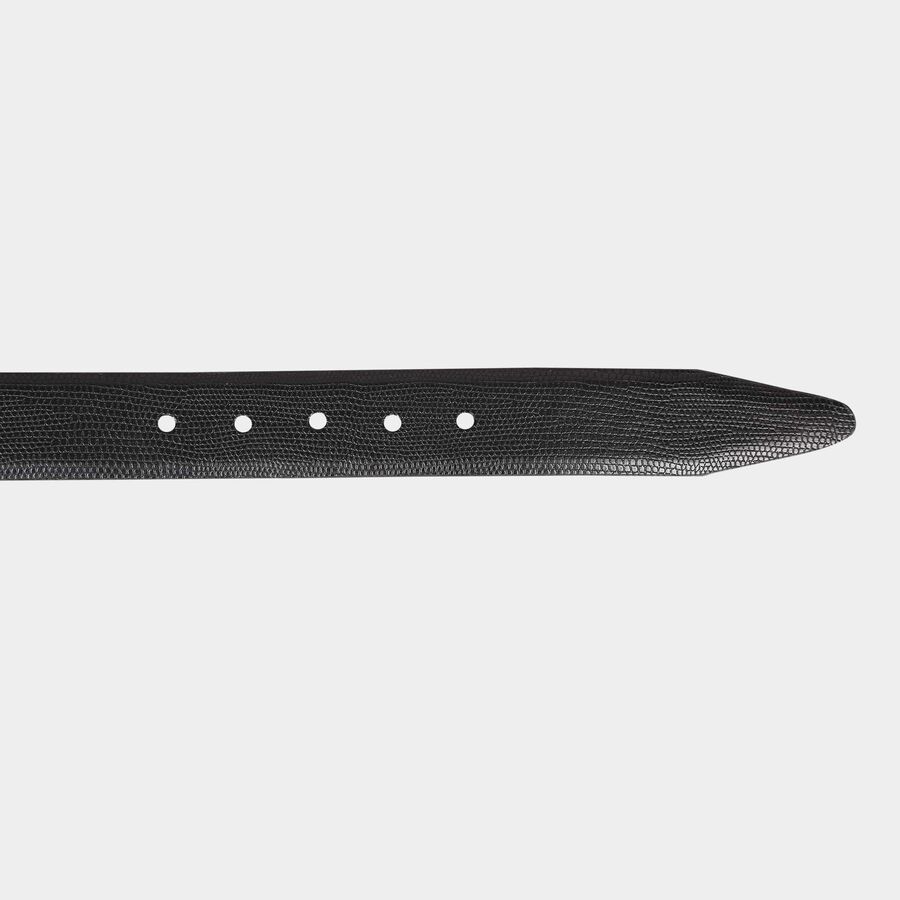 Men's Black Polyurethane Casual Belt, , large image number null