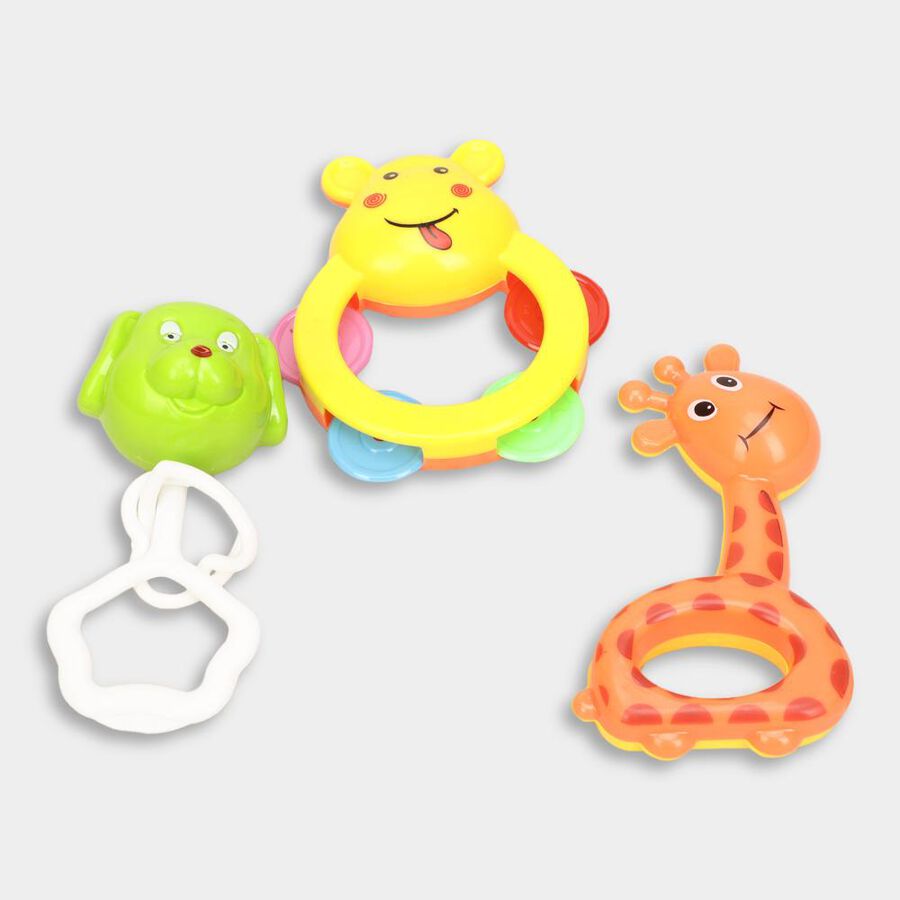 Baby Rattles, Set of 3(Colour/Design May Vary), , large image number null