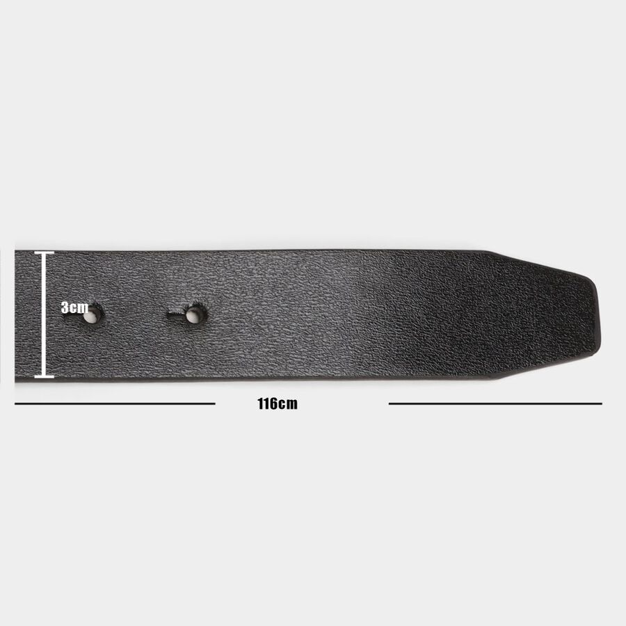 Men's Black Polyurethane Formal Belt, , large image number null