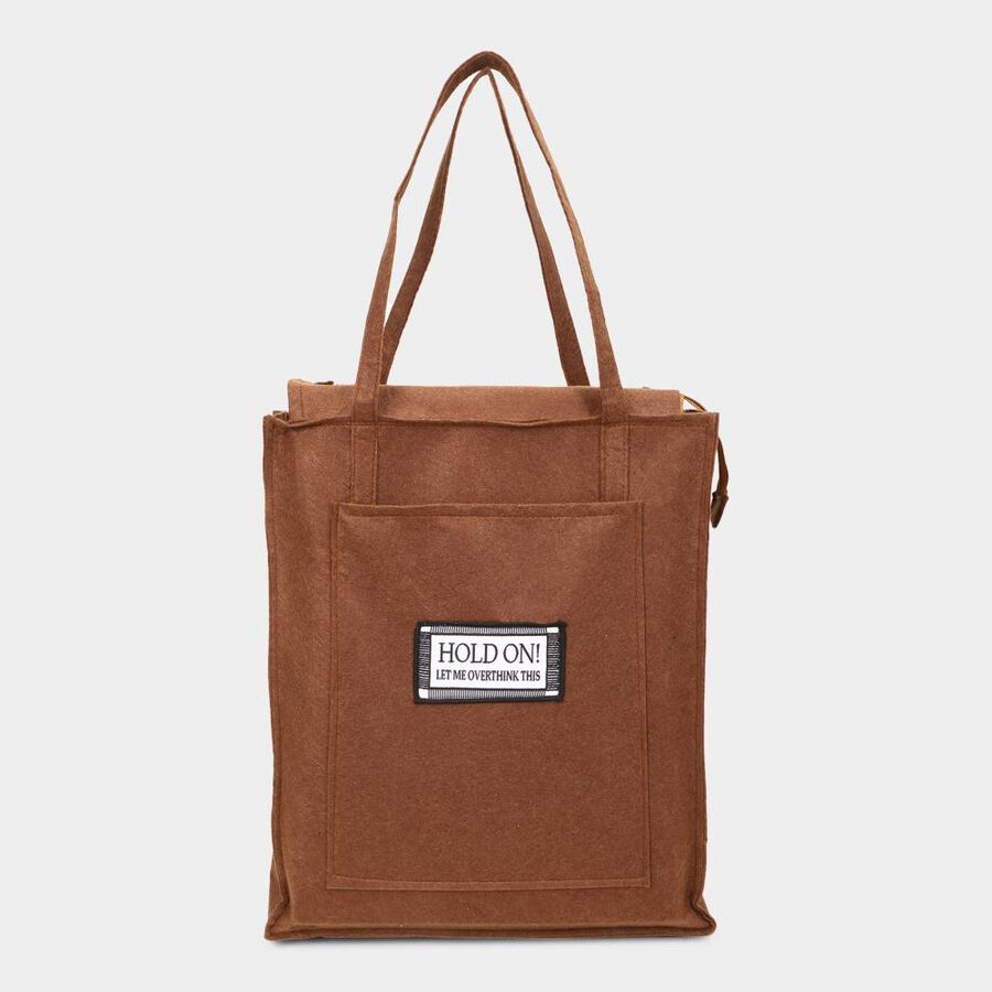 Brown Fleece Bag, , large image number null