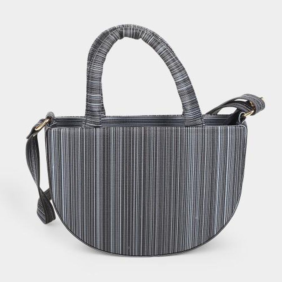 Grey Polyurethane Sling Bag, , large image number null