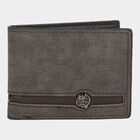 Men's Grey Polyurethane Wallet, , small image number null