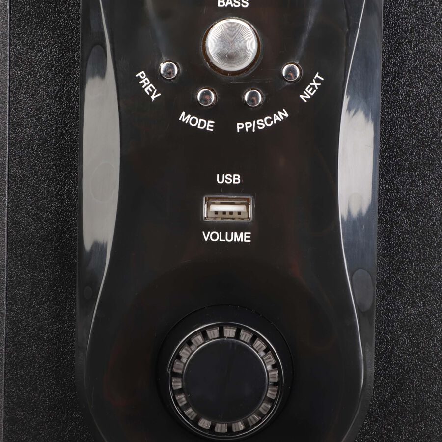 Wood Speaker, Black, 320 mm X 200 mm X 690 mm, 40 W RMS, , large image number null