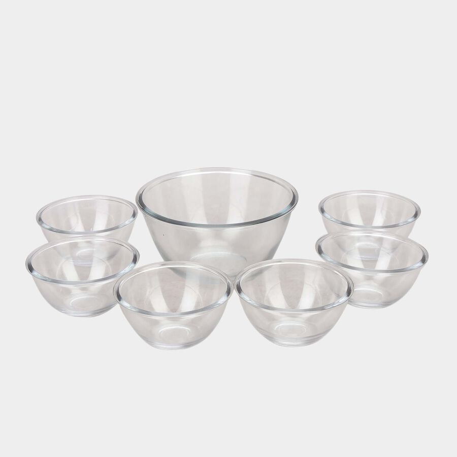 Glass Dessert Set - Set of 7, , large image number null