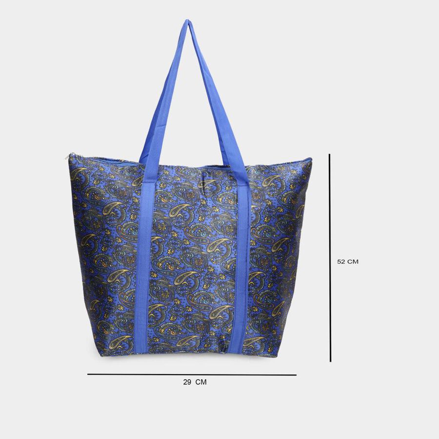 Blue Fabric-Nylon Bag, , large image number null