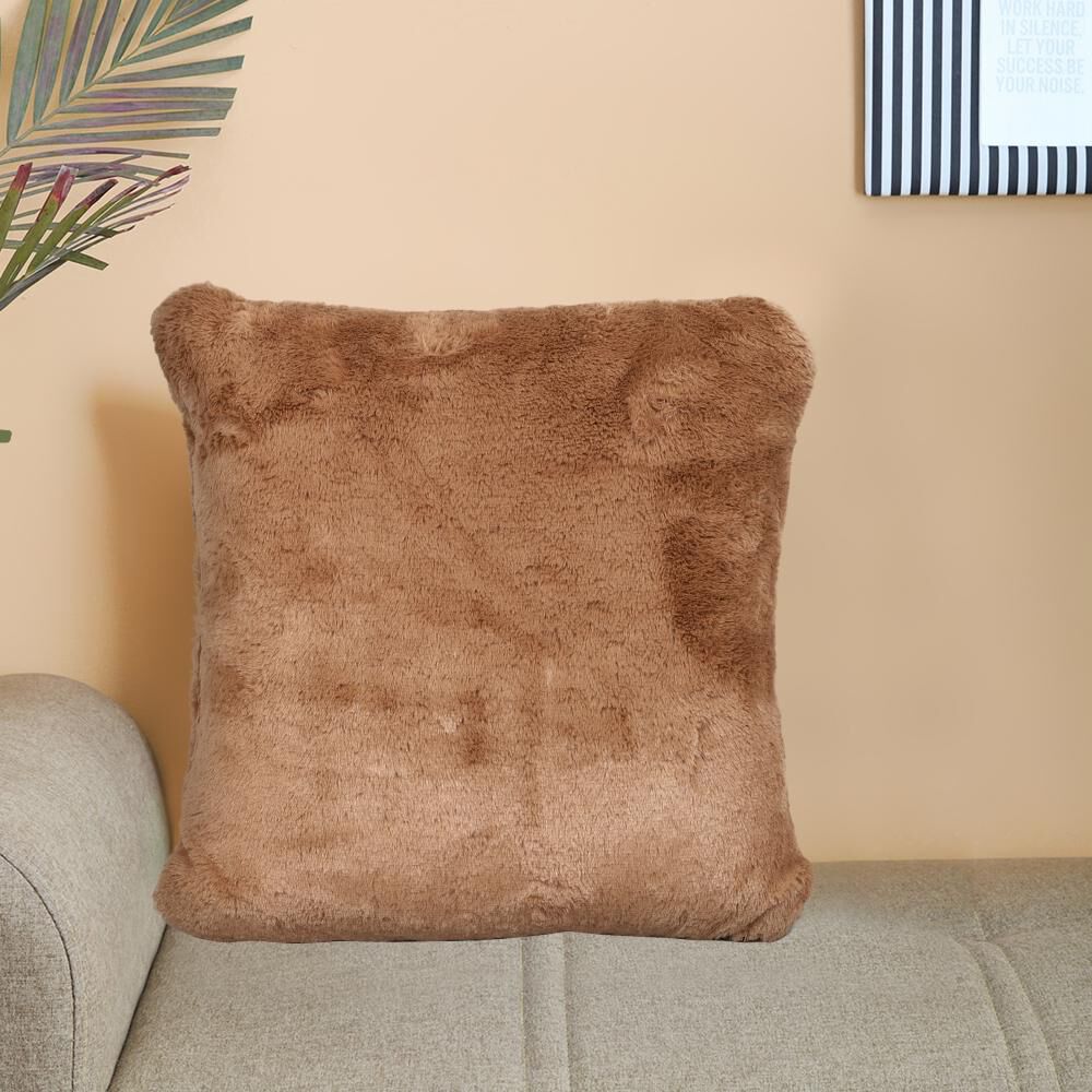 Home Beautiful                         Brown Velvet Cushion