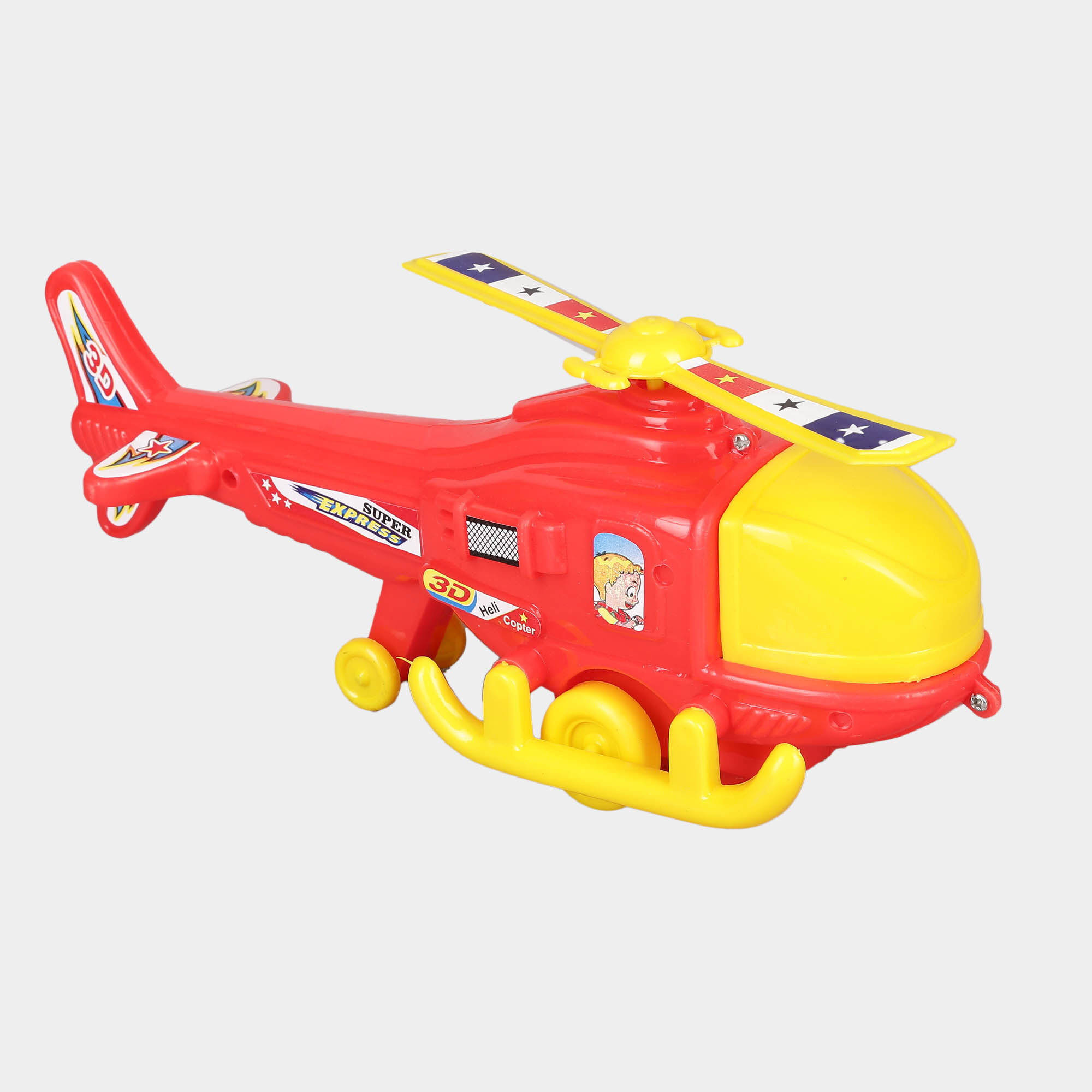 Plastic Helicopter Friction Plane