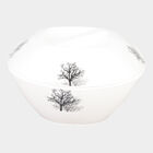 White Printed Melamine Bowl with Lid, , small image number null