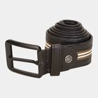 Men's Black Polyurethane Casual Belt, , small