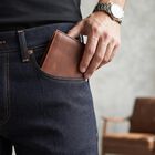 Men's Brown PU Wallet, , small