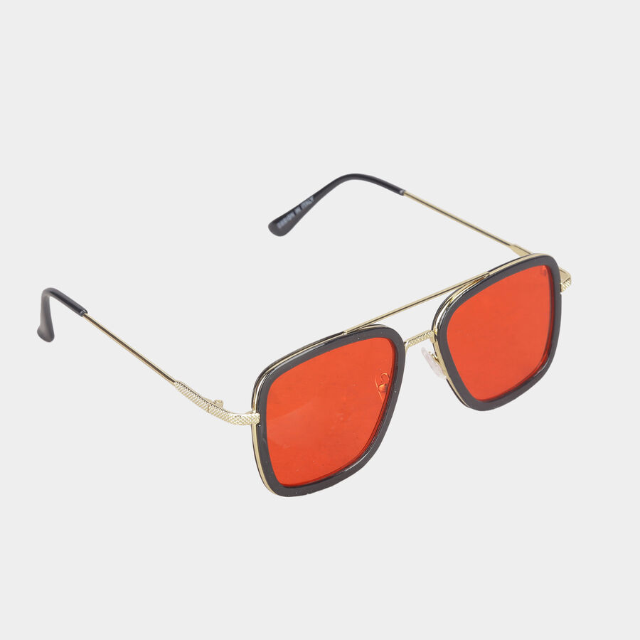 Men's Metal Gradient Square Sunglasses, , large