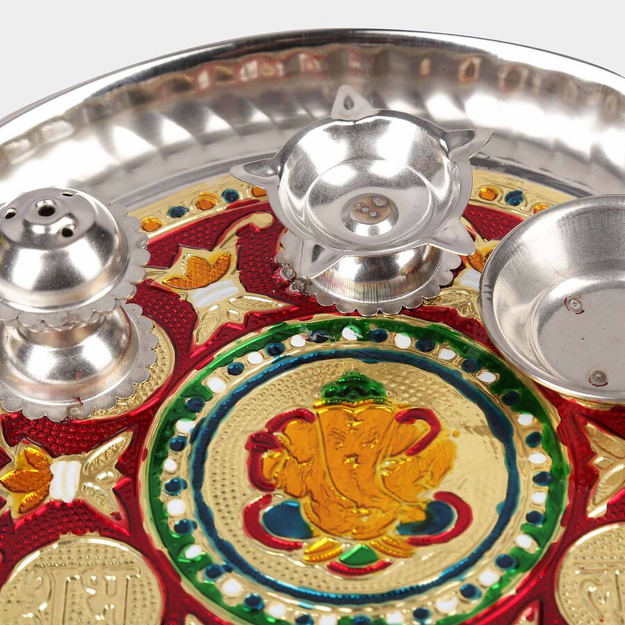 Stainless Steel Puja Plate, , large image number null