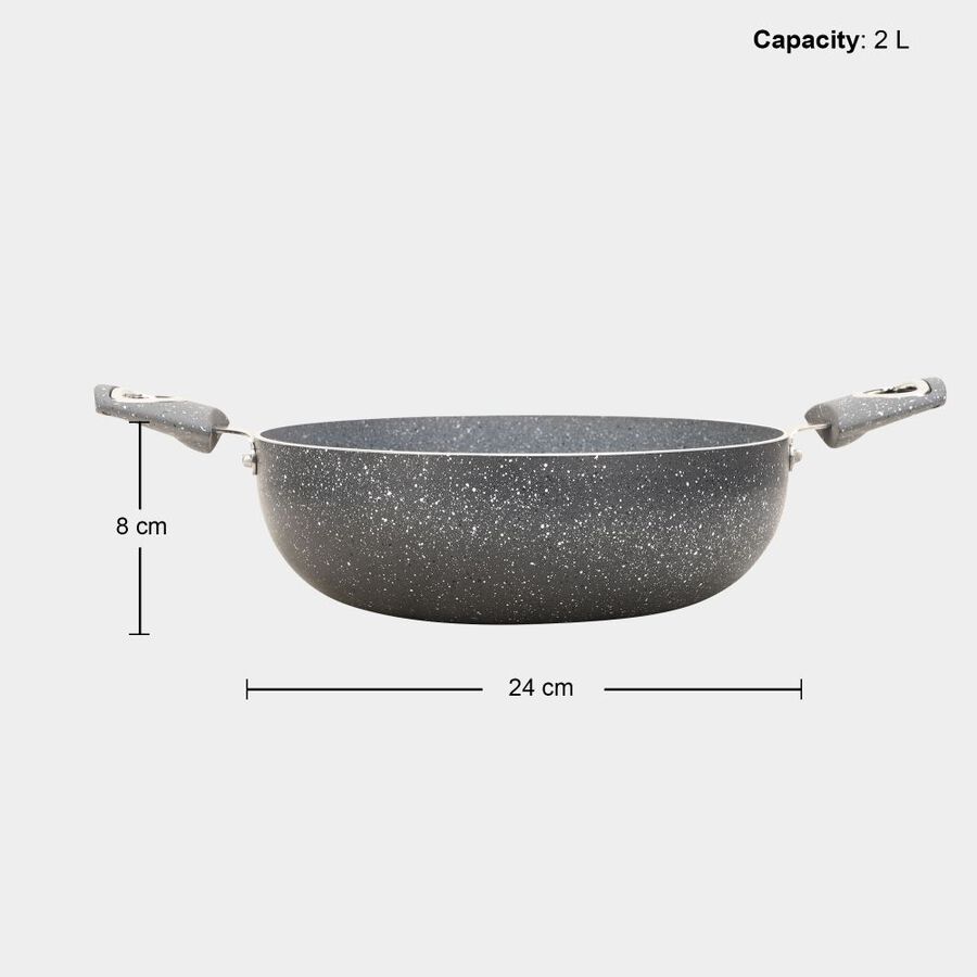 2 L Non-Stick Kadhai, 24 X 8 cm, , large image number null