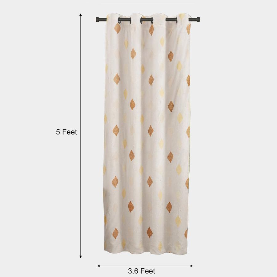 5ft. Beige Window Curtain, , large image number null