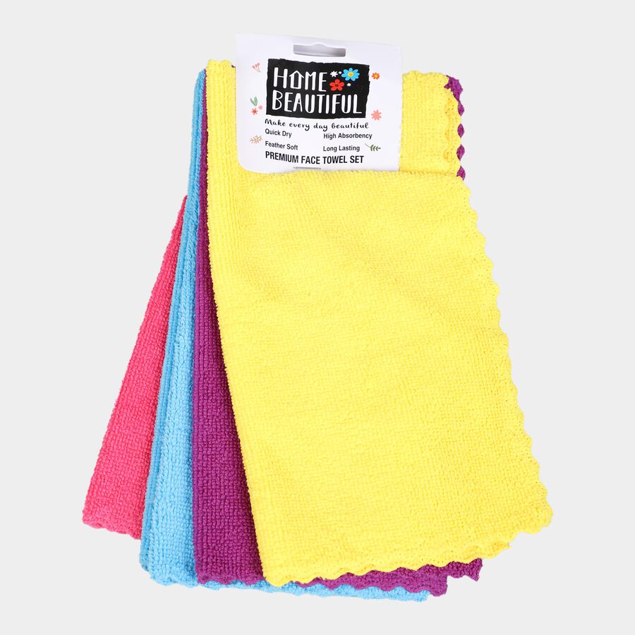 200 GSM Multicolour Microfiber Face Towel, , large image number null
