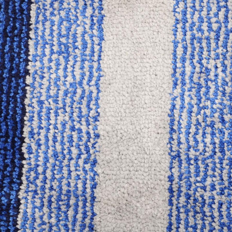 Anti-Skid Blue Polyester Door Mat, , large