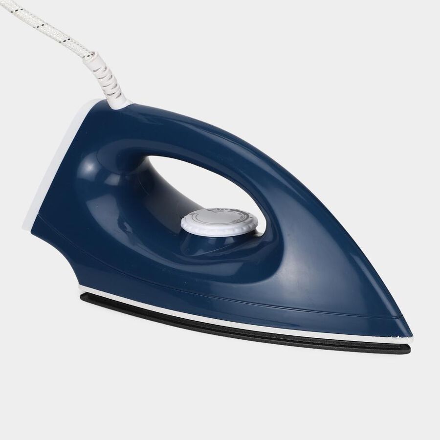 Dry Iron 1000W, With Temperature indicator LED, Non-stick soleplate, Shockproof body, Thermal fuse protection, , large