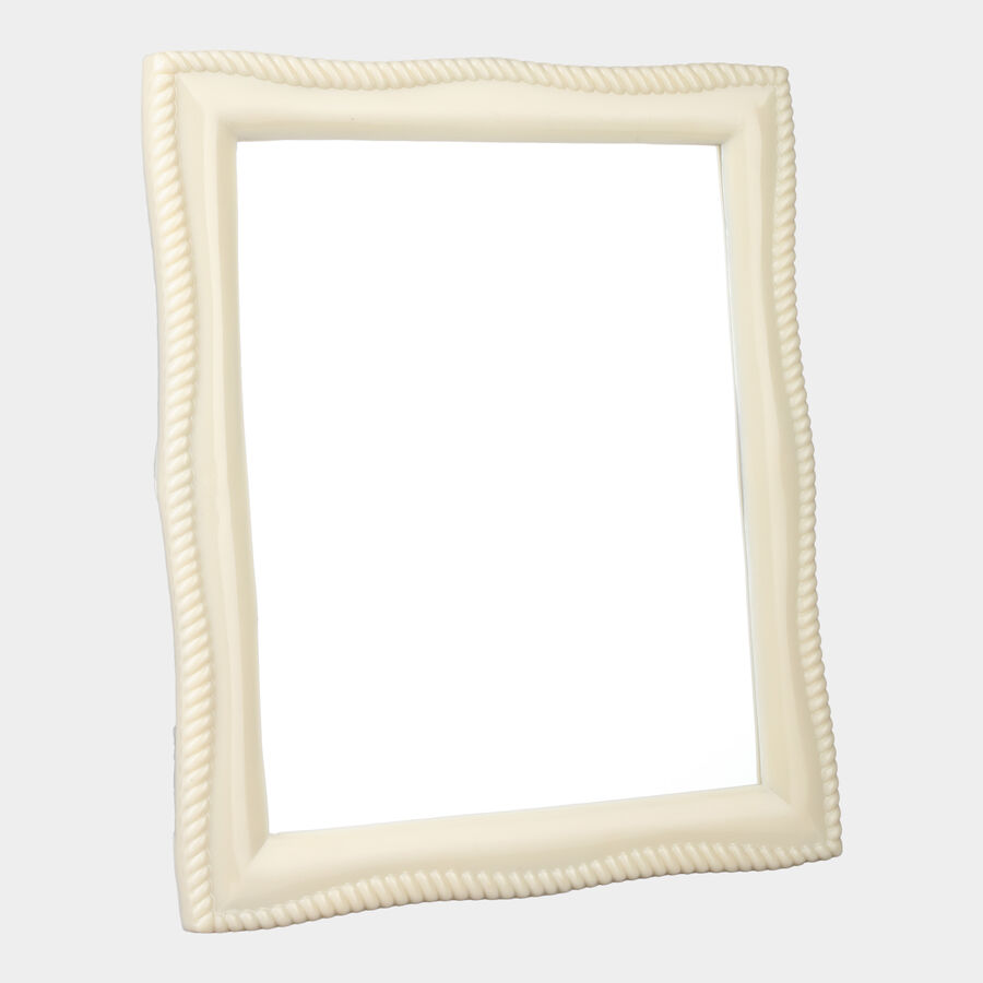 off-White Plastic Vanity Mirror, , large image number null