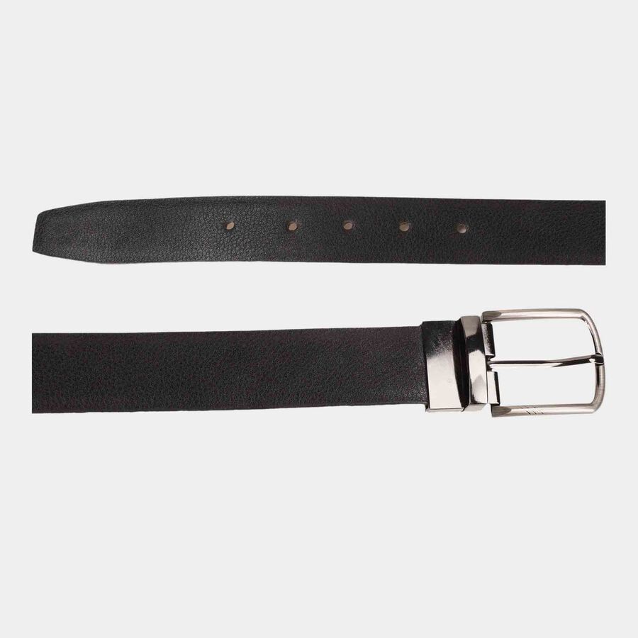 Men's Black Polyurethane Formal Belt, , large image number null
