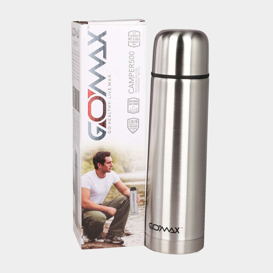 500 ml Stainless Steel Insulated Bottle | 24 Hours Hot and Cold Water Bottle, , large image number null