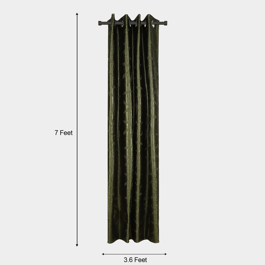 7ft. Green Microfiber Door Curtain, , large image number null