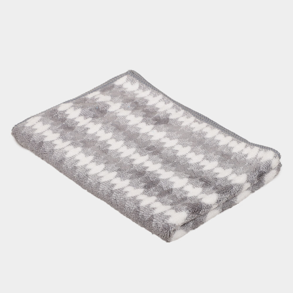 Home Beautiful                         210 GSM Grey Microfiber Hand Towel