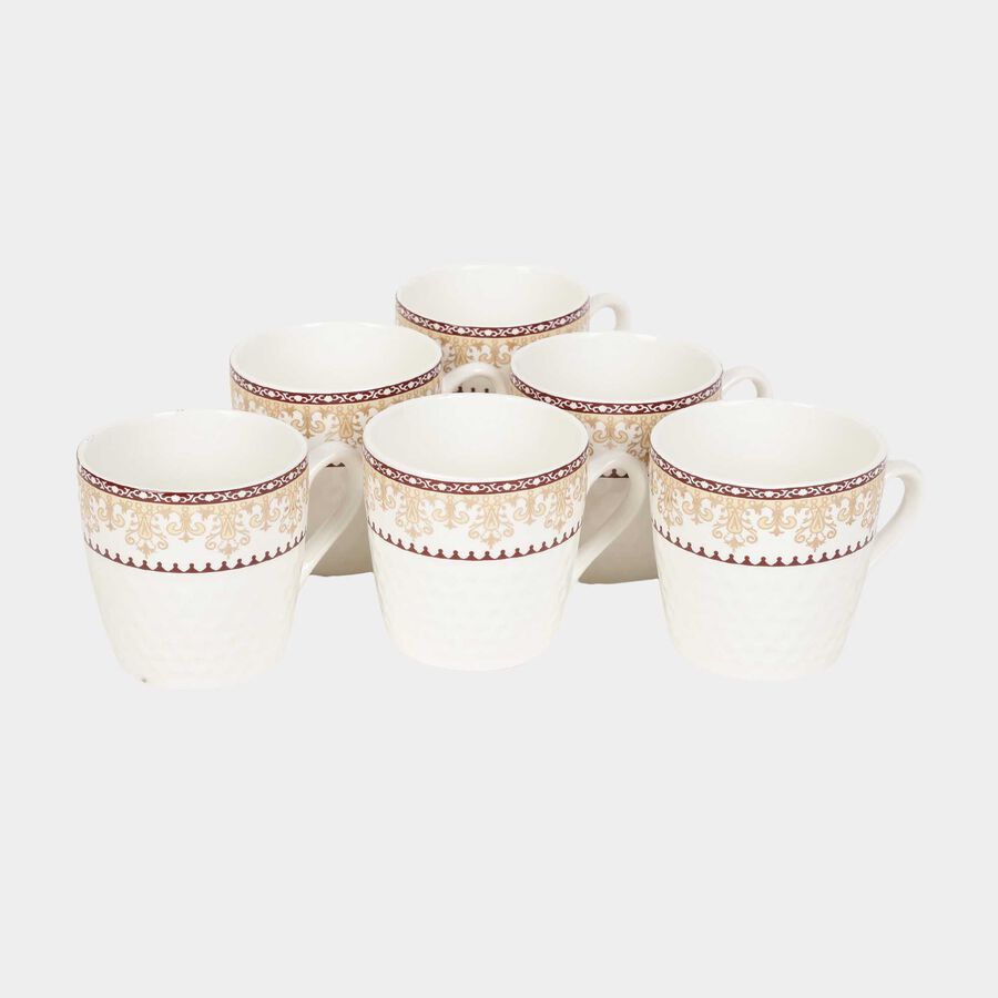 180 ml Bone China Mug Set of 6, , large image number null