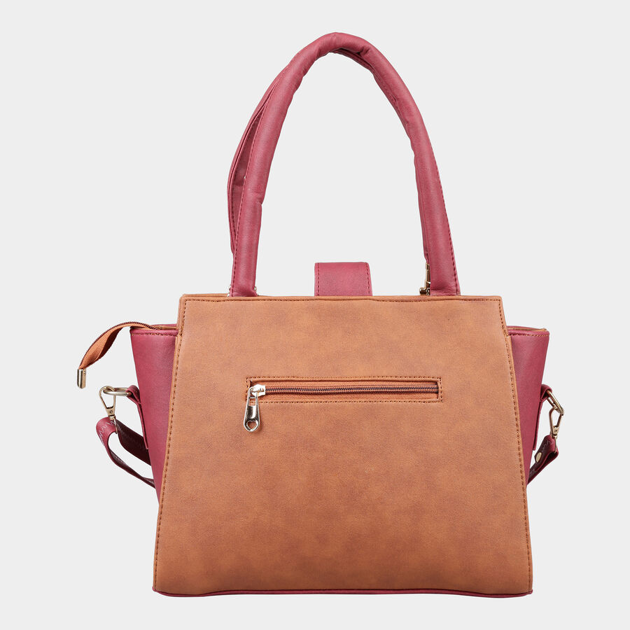 Women's Tan Polyurethane Hand Bag, , large image number null