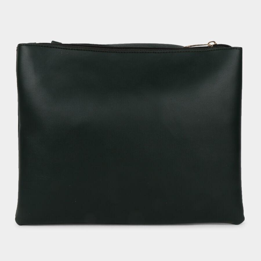 Women's Green Polyurethane Sling Bag, , large image number null