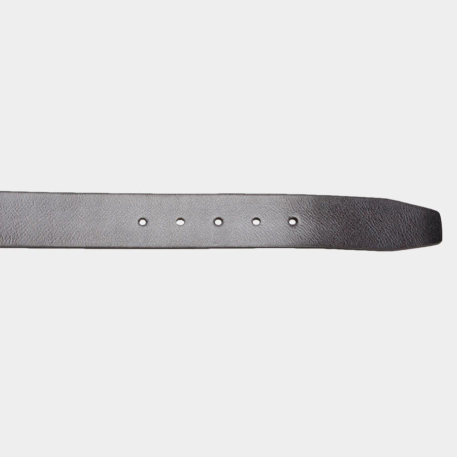 Men's Leather Casual Belt, Size 40, Smooth/Plain, , large image number null