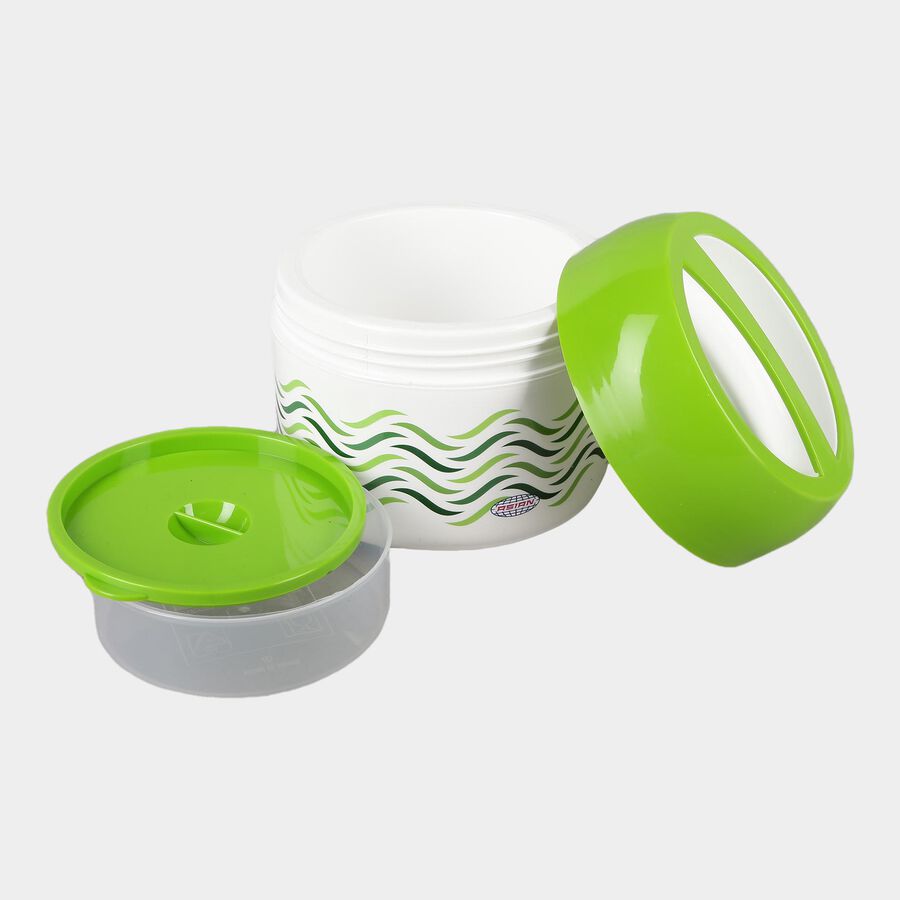 Plastic Lunch Box - 2 Containers, , large image number null