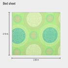 120 GSM Green Polycotton Double Bedsheet, , small image number null
