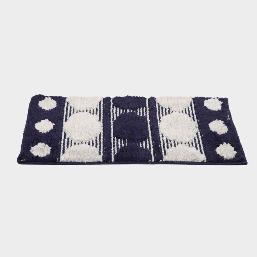 Anti-Skid Blue Polyester Door Mat, , large image number null