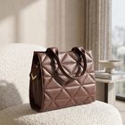 Women's Brown PU Handbag , , small