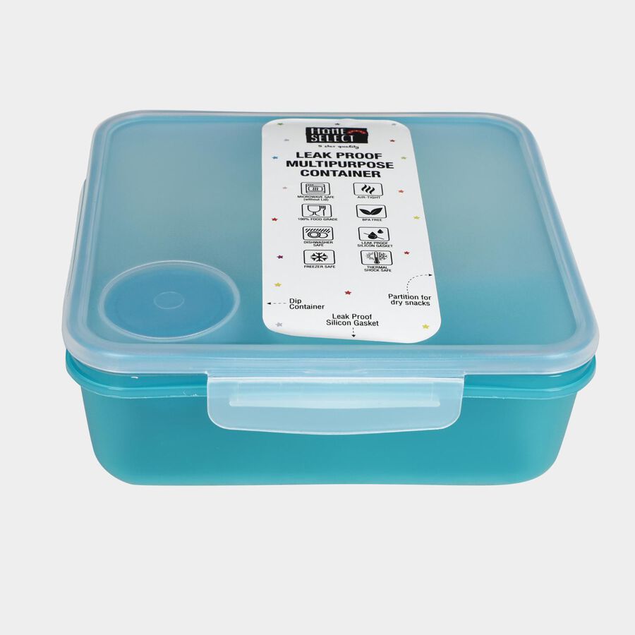 Plastic Lunch Box - 1 Box, 1 Small Bowl, , large image number null