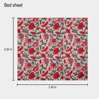 Pink Microfiber Double Bedsheet with Pillow Cover, , small