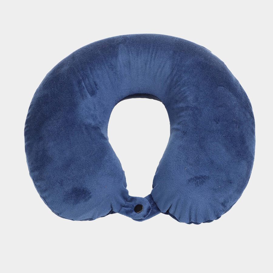 Navy Blue Memory Foam Neck Pillow, , large image number null