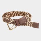 Men's Brown Canvas Casual Belt, , small image number null