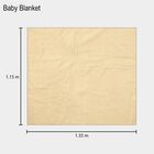 Classic White Cotton Baby Blanket, , small