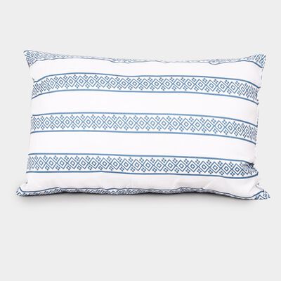 White Striped Pillow Cover