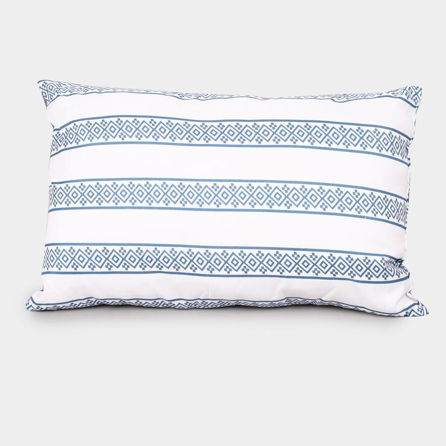 White Striped Pillow Cover, , large