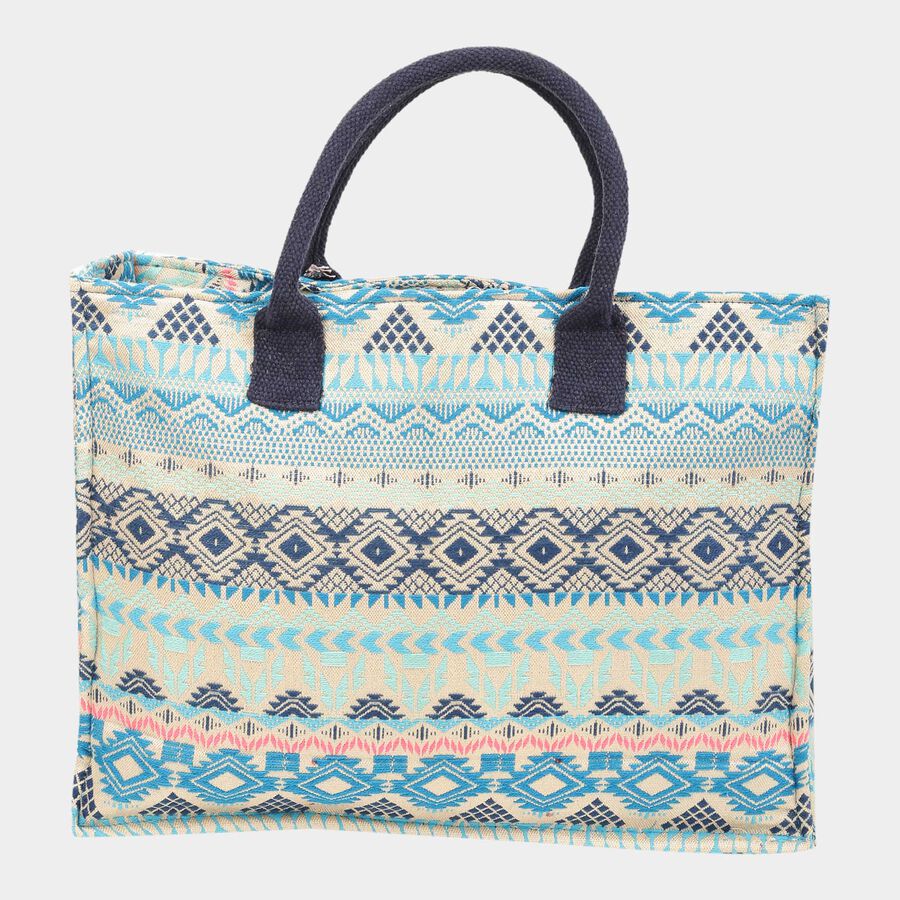 Women's Printed Canvas Shopping Bag, Medium, , large image number null