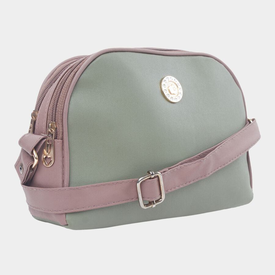 Women's Polyurethane Zipper Handbag, , large image number null