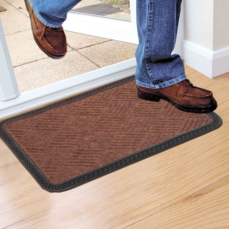 Anti-Skid Brown Rubber Door Mat, , large image number null